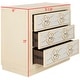 preview thumbnail 11 of 10, SAFAVIEH Catalina 3-Drawer Beige Storage Chest