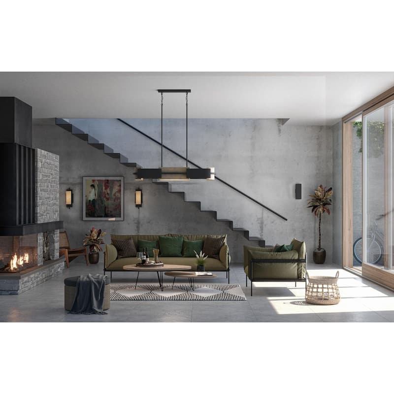 6" LED Square Up Down Outdoor Wall Mount Fixture - 18" x 6" x 8.875"