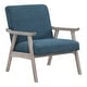 preview thumbnail 10 of 77, Weldon Mid-Century Fabric Upholstered Chair