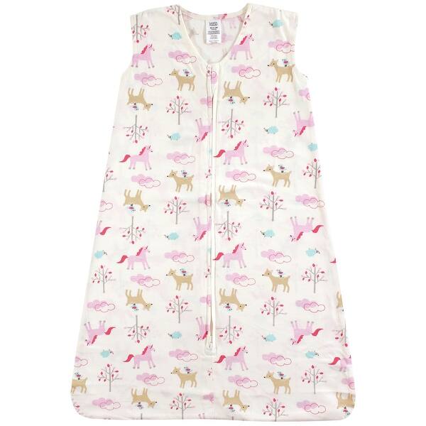 slide 1 of 1, Luvable Friends Baby Girl Sleeveless Jersey Cotton Sleeping Bag, Sack, Blanket, Magical Forest Jersey 0-6 Months - Magical Forest Jersey