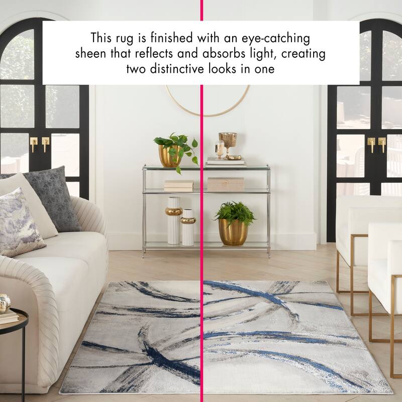 Inspire Me! Home Décor Brushstrokes Indoor only Abstract Area Rug