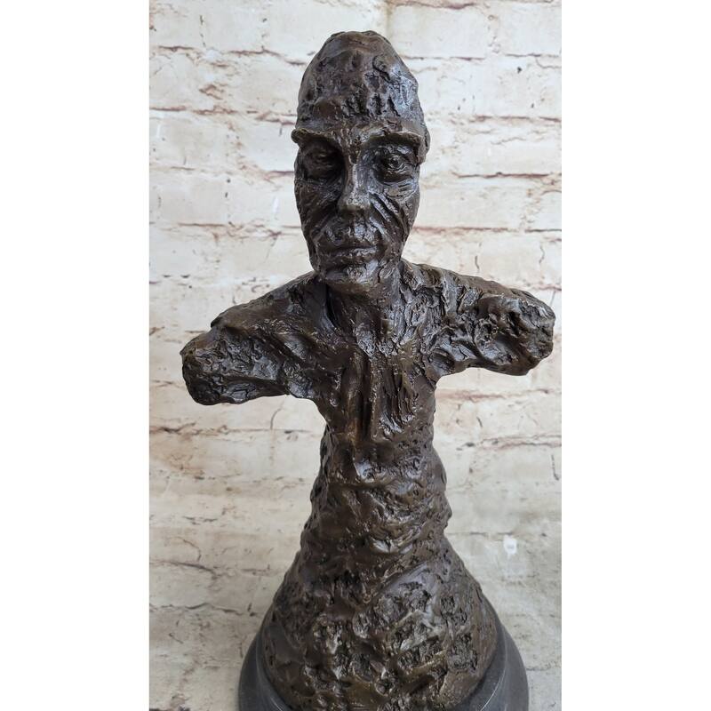 Bust Of Diego Surreal Male Sculpture Bronze Statue By Alberto Giacometti 15 Inches X 7 Inches