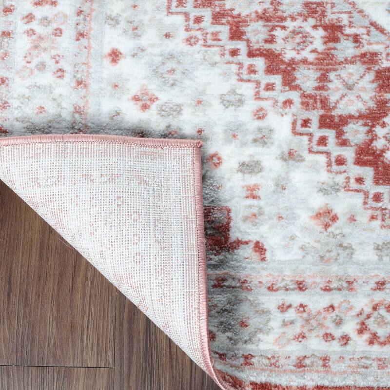 Superior Layland Classic Vintage Medallion Indoor Runner or Area Rug