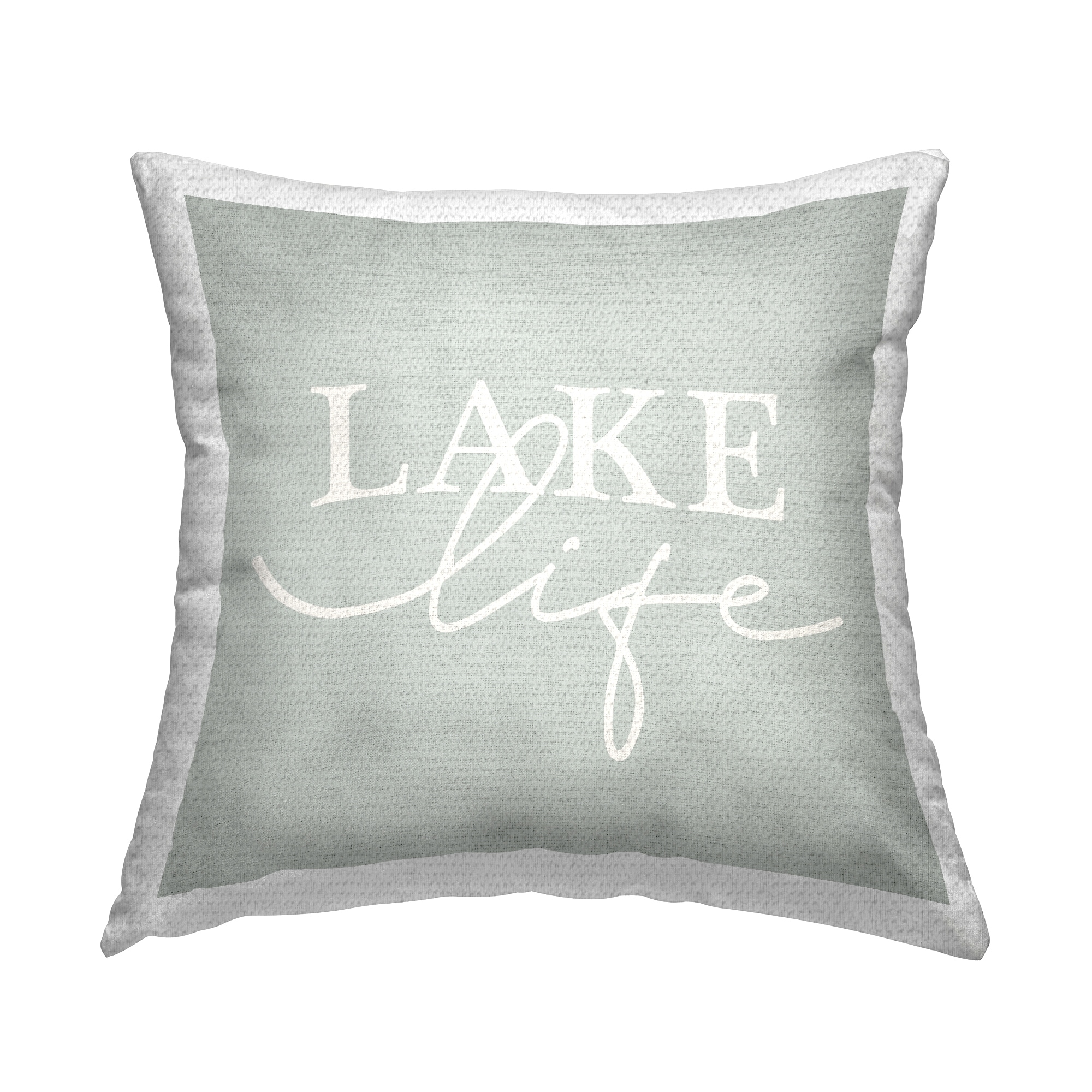 Stupell Rustic Lake Life Printed Outdoor Throw Pillow Design by Lil' Rue