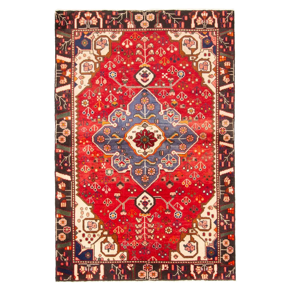 ECARPETGALLERY Hand-knotted Anadol Red Wool Rug - 4'1 x 6'3