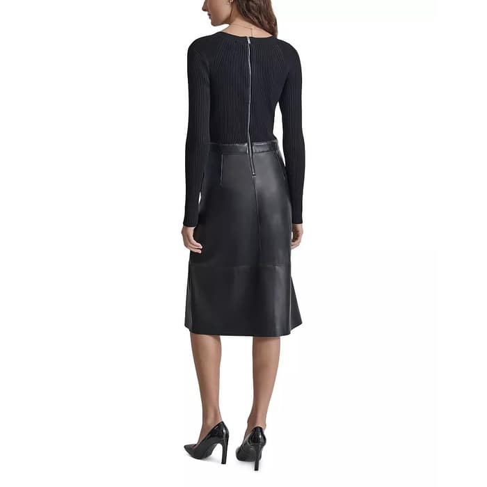 DKNY Mixed Media Sweater Dress