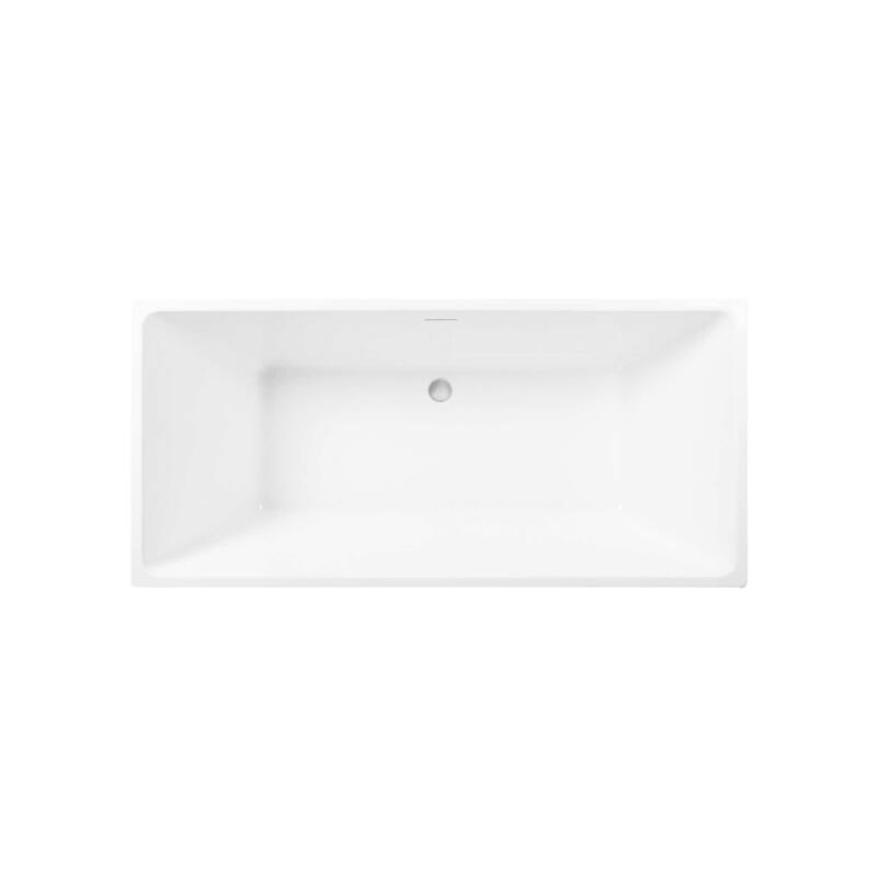 Timothy Soaking Rectangular Bathtub in Glossy White
