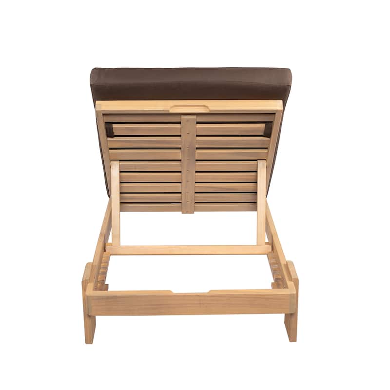 Christopher Knight Home - Iran Patio Acacia Wood Chaise Lounge Set Of 2