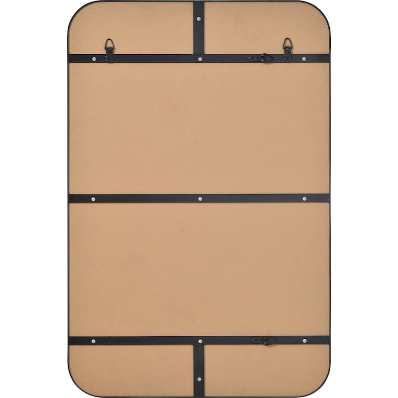 Renwil Glencoe Framed Matte Black Mirror - Large