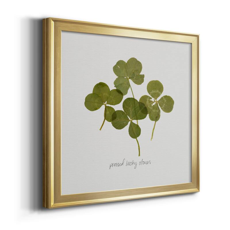 Pressed Clover I-Premium Framed Canvas - Ready to Hang