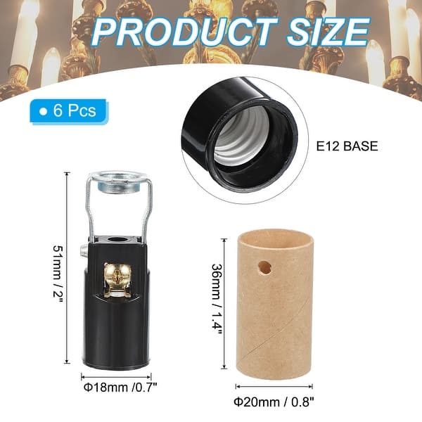 LED Light Bulb Socket, Candelabra Base Socket Replacement, Chandelier ...
