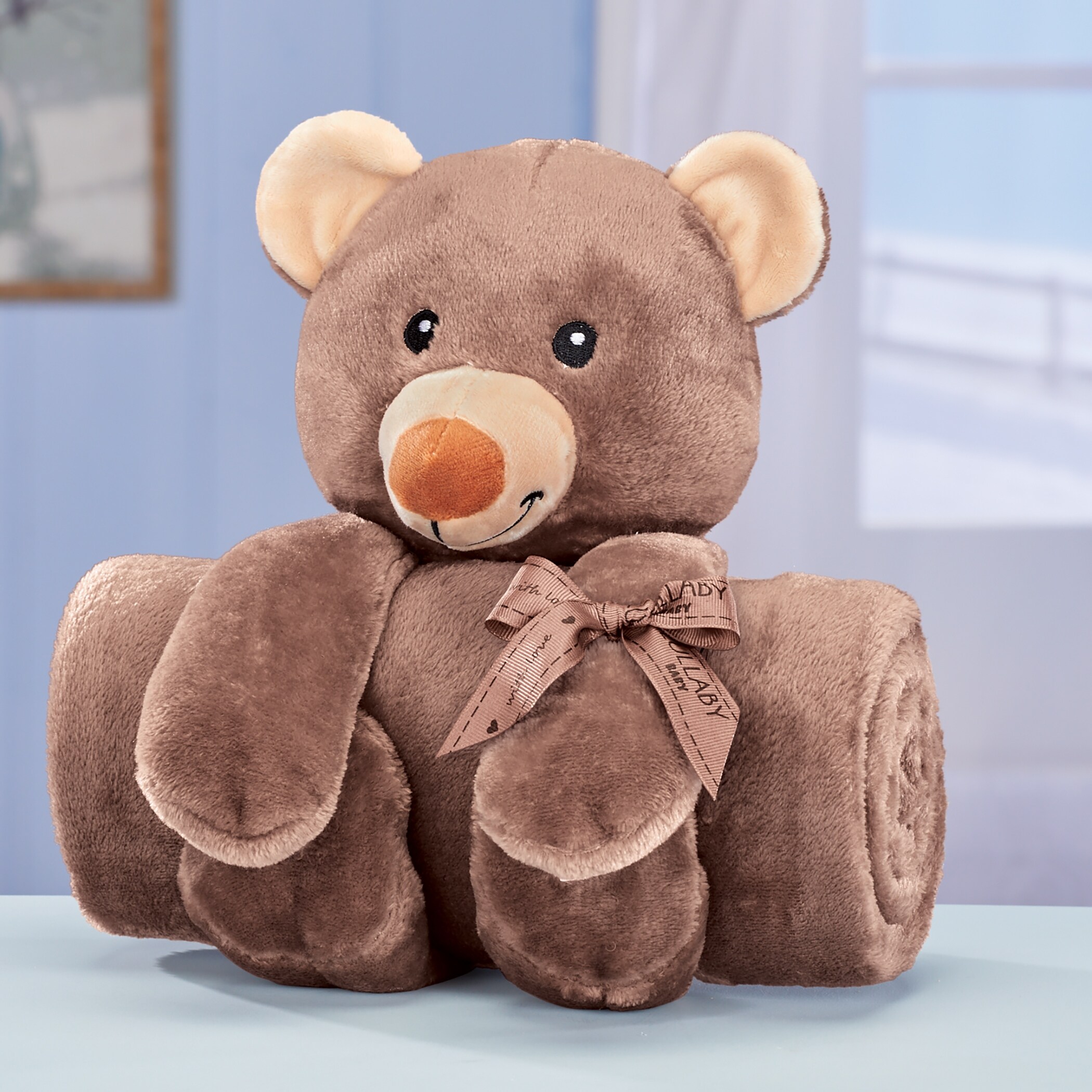 Winston Brands Baby Blanket and Plush Animal 2 Piece Set
