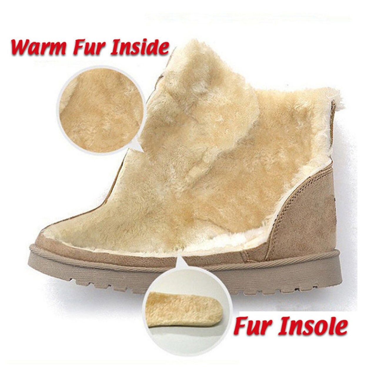 women's winter boots with fur inside