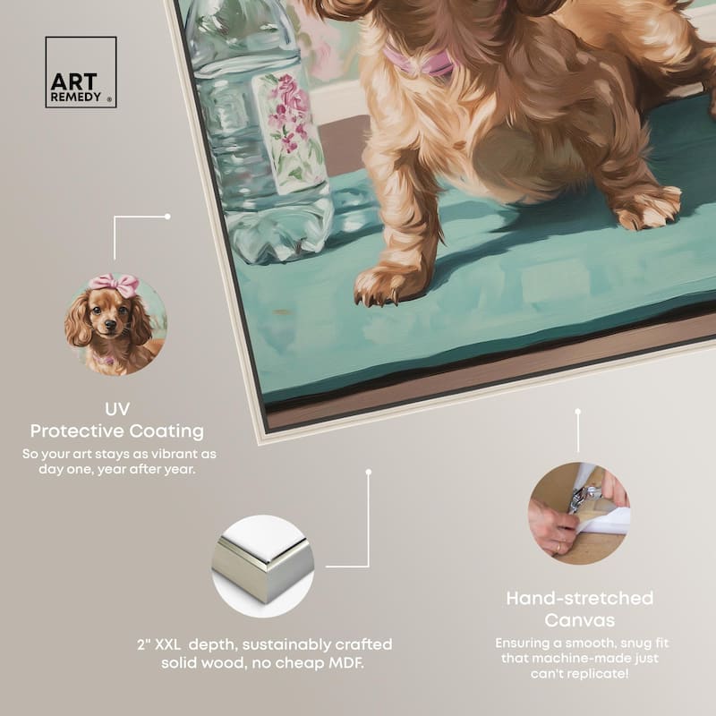 Doxxie Dainty Yoga Canvas by Art Remedy