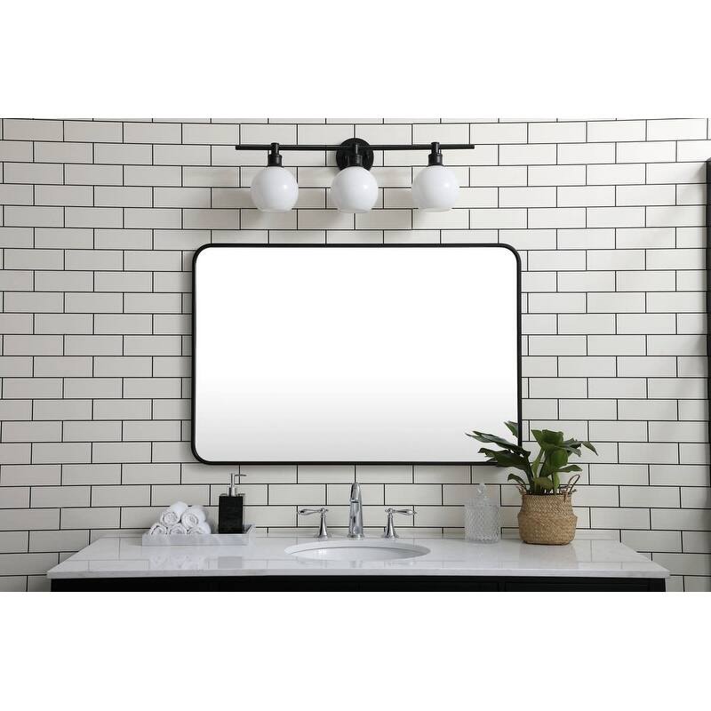 Elegant Lighting MR802740 Evermore 40" W x 27" H Contemporary