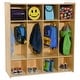 preview thumbnail 2 of 3, Contender 4-Section Birch Plywood Kids Locker with Cubbies - 46.75