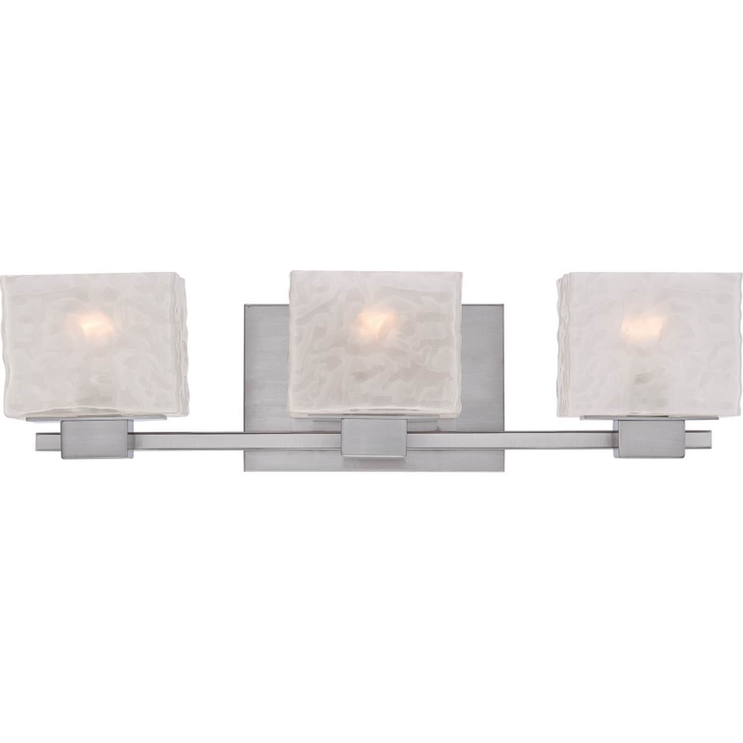 Melody 3-Light Bathroom Vanity Light in Brushed Nickel