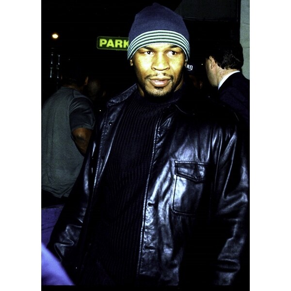 Mike Tyson wearing a leather jacket Photo Print - Bed Bath