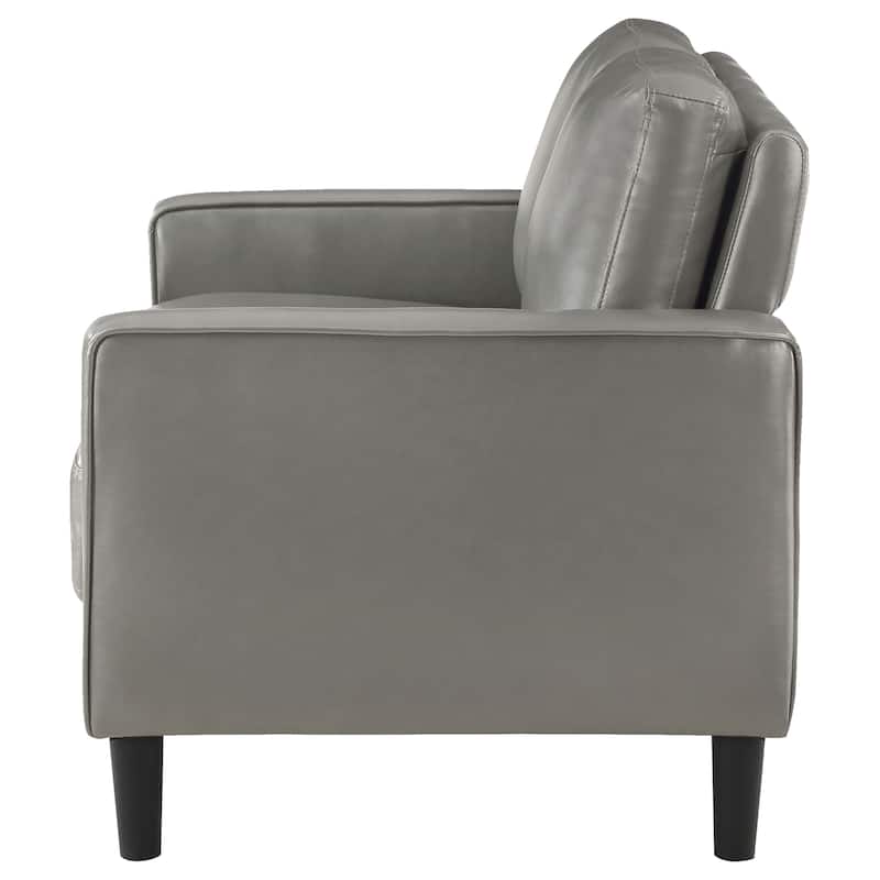 Ruth Transitional Upholstered Track Arm Loveseat