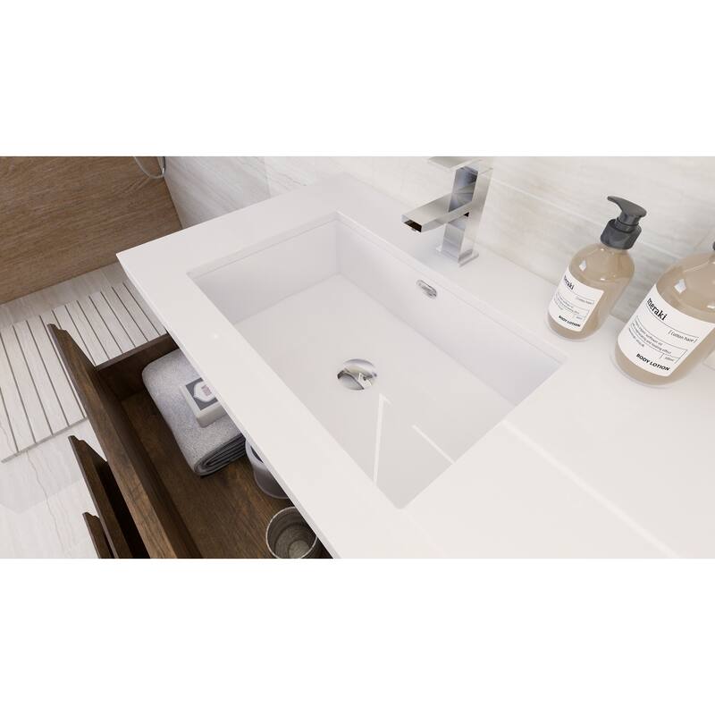 Aron 60'' Freestanding Vanity with Left Single Sink