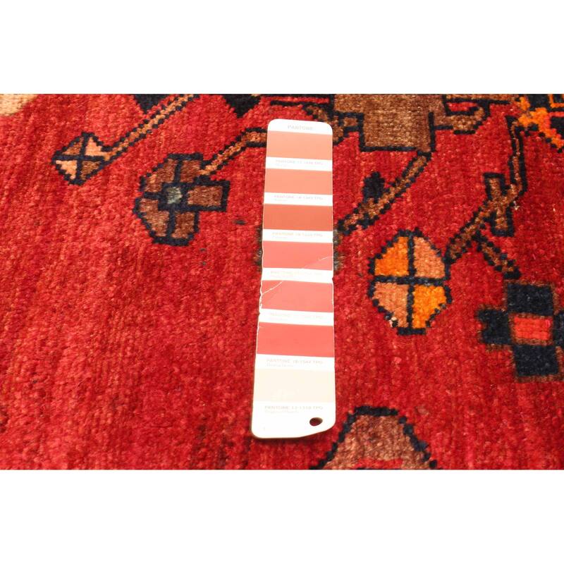 ECARPETGALLERY Hand-knotted Konya Anatolian Dark Red Wool Rug - 3'10 x 6'10