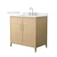 Option White Oak / Giotto Quartz Top / Brushed Nickel