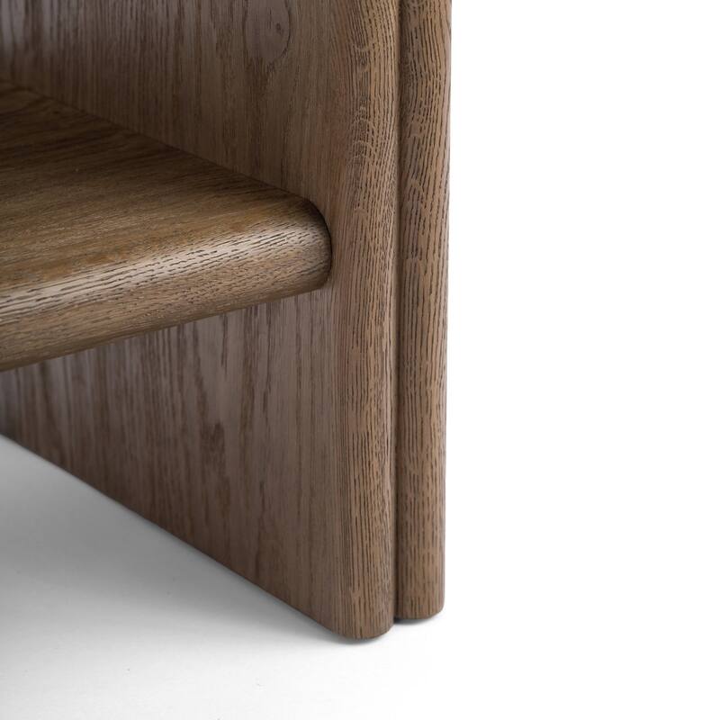 Studio London Clara Console Table Mid-Century Modern Oak Console Weathered Oak