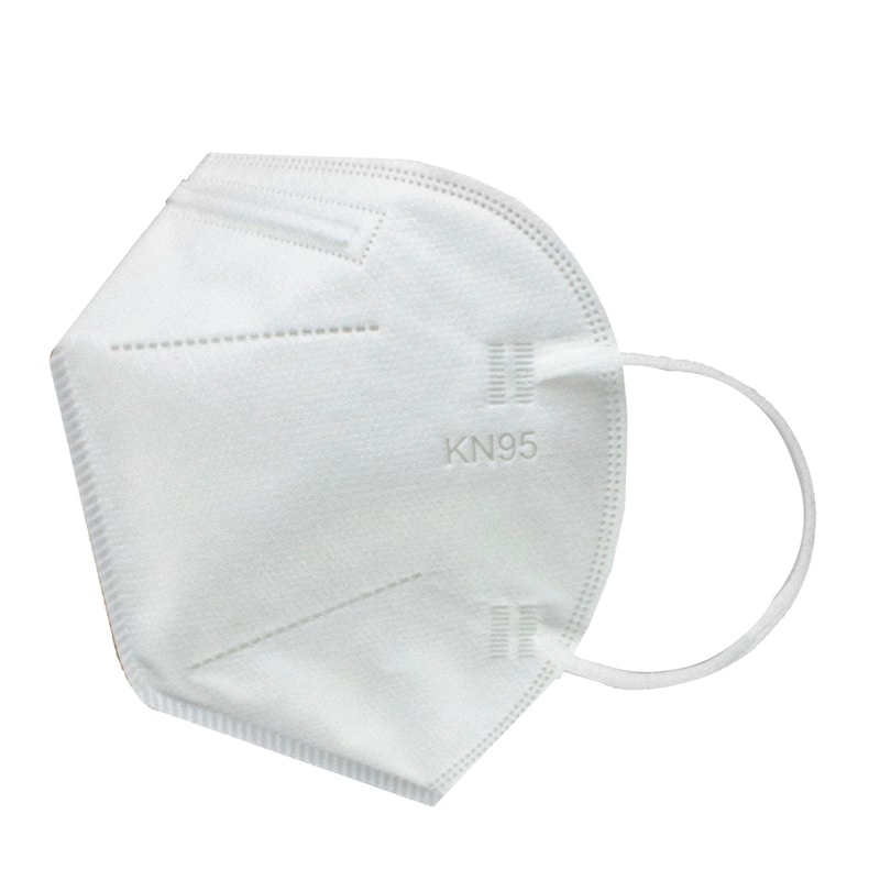 Pack of 25 White 4 Ply Disposable KN95 Face Masks