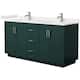 Option Green / White Quartz Top / Brushed Nickel Hardware