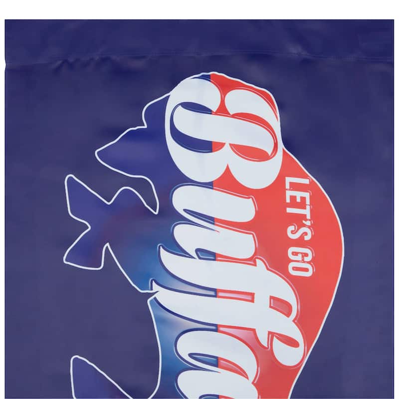 Blue and Red Buffalo Outdoor House Flag 40" x 28"