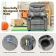 preview thumbnail 29 of 38, Gymax Kids Youth Recliner Chair Velvet Fabric w/Cup Holder & Side