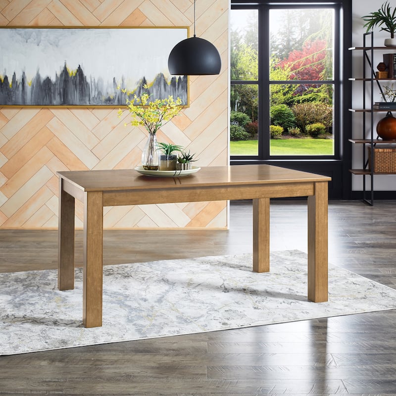 Harstad 60" Wood Finish Parson Dining Table by iNSPIRE Q Modern