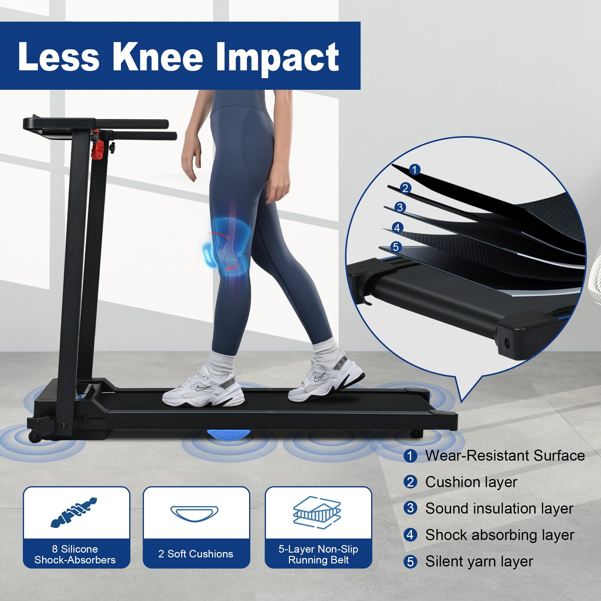 Lightweight discount folding treadmill