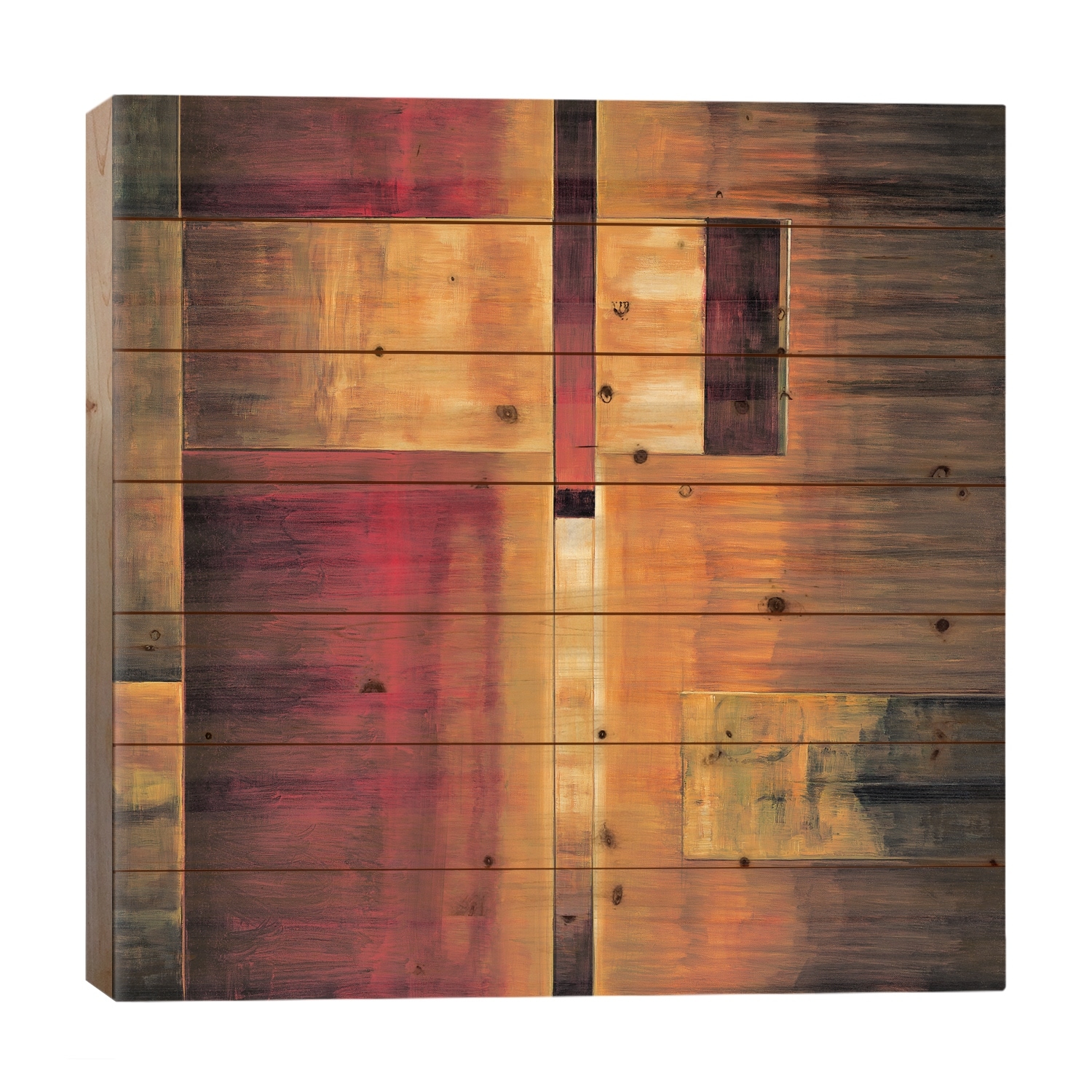Titillate I Print On Wood by Aaron Summers - Multi-Color