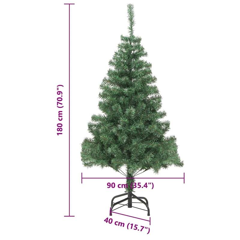vidaXL Artificial Christmas Tree - 70.9" x 15.7