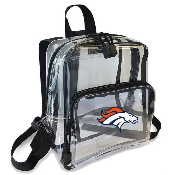 Northwest NFL Denver Broncos Clear Stadium Approved Mini Backpack X Ray See thru 10 x 3 x 8 Bed Bath Beyond 30111727