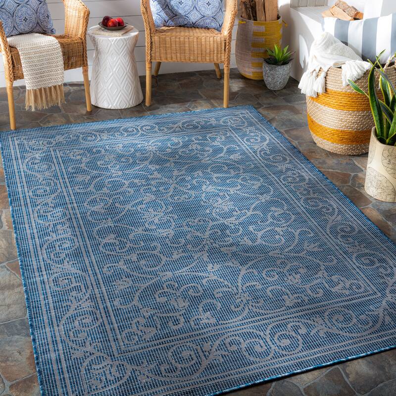 Artistic Weavers Adalet Vintage Boho Medallion Outdoor Area Rug