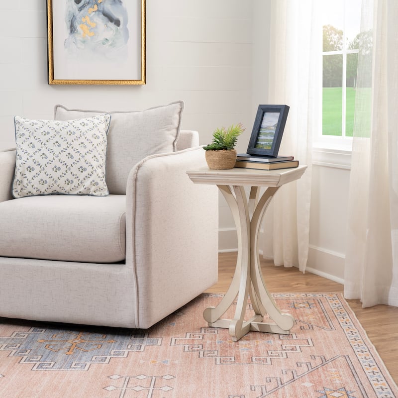 Deacon Accent Table - White