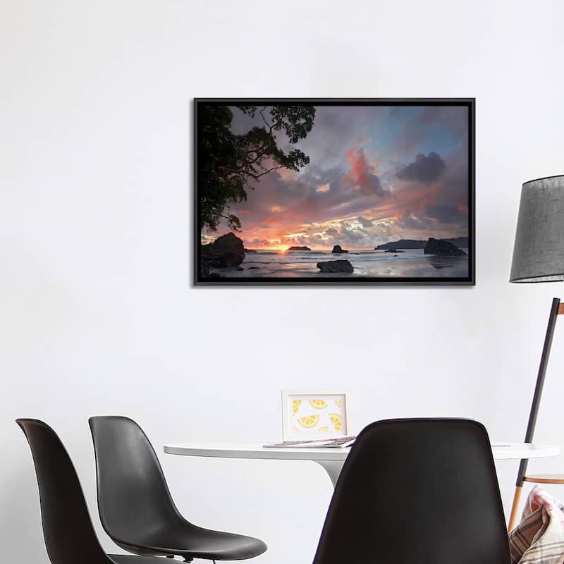 "Beach And Coastline, Manuel Antonio National Park, Costa Rica" by Tim Fitzharris Framed