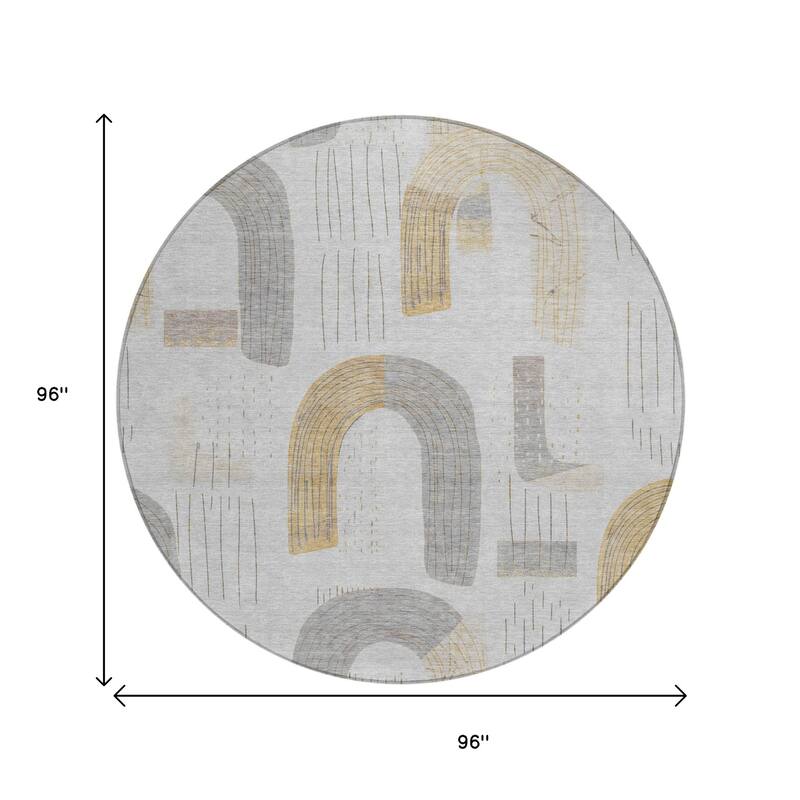 HomeRoots Geometric Transitional Rectangle Outdoor Rug