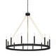preview thumbnail 43 of 41, Update 12-light 40In Modern Farmhouse Wagon Wheel Chandelier