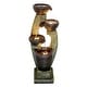 preview thumbnail 6 of 10, 40in Modern Indoor Water Fountain w/Lights Waterfall Feature for Home
