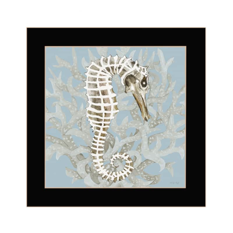 Coral Seahorse I 1 Black Framed Print Wall Art - Bed Bath & Beyond ...