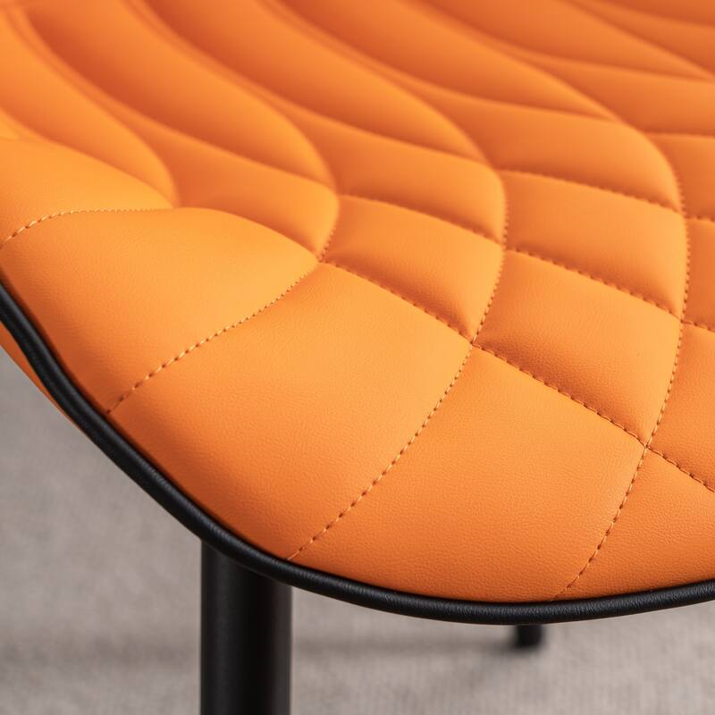 Upholstered Dining Chairs Set of 2, Faux Leather Kitchen Chairs