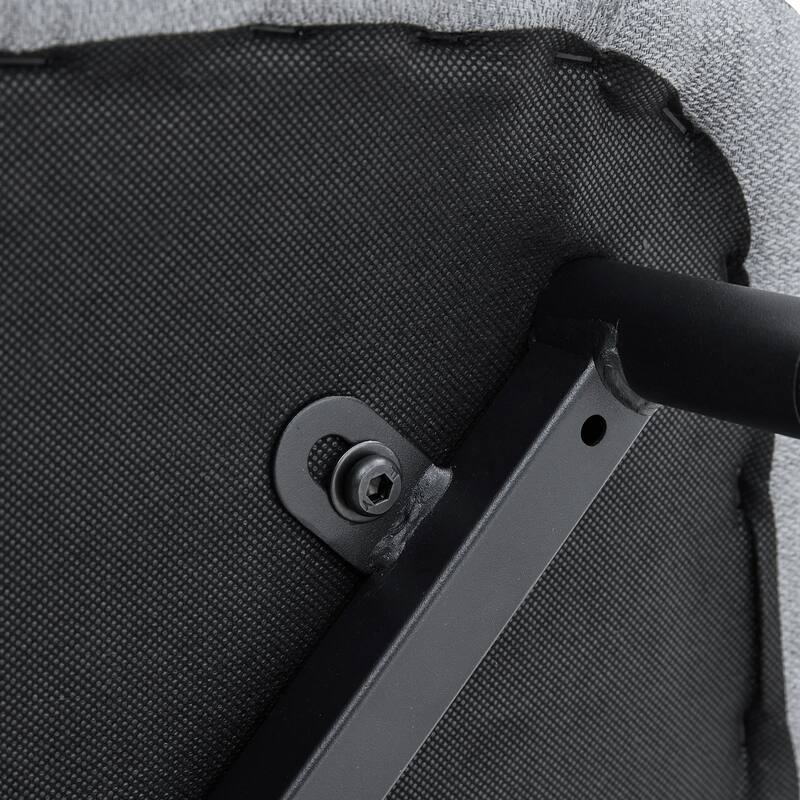 Rustic Dining Chair Side Chair Light Grey Vanity Chair Reception Chair Kitchen Chair Set of 4 with Metal Legs