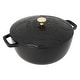 preview thumbnail 1 of 1, Staub Cast Iron Essential French Oven, Dutch Oven, 5-quart, serves 5-6, Made in France, with Snake Lid - 5-qt Matte Black