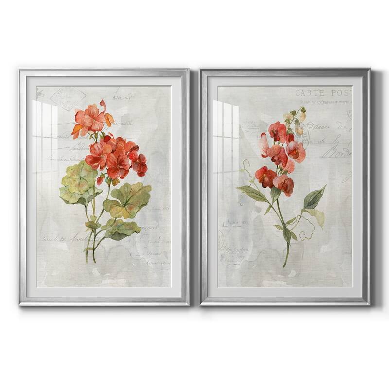 Linen Geranium Premium Framed Print - Ready to Hang