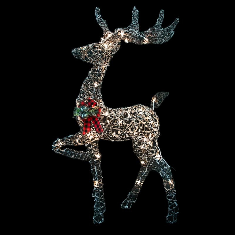 60.25" Lighted Reindeer Stag Christmas Decoration - Brown