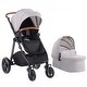 preview thumbnail 3 of 2, Oxford Aluminum Stroller with Bassinet and Adjustable Canopy - 35.4” L x 25.8” W x 43.9” H