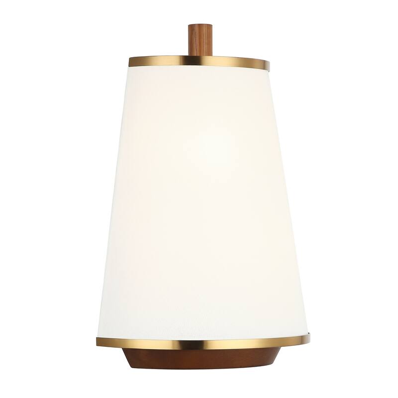 Varaluz Desert Flyer 2-Light Wall Sconce - Satin Brass/Medium Walnut